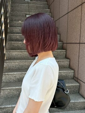 ロマリア ヒルズ 表参道 原宿(Lomalia HILLS) ボブヘア[表参道/原宿/ダブルカラー/ケアブリーチ/縮毛矯正]