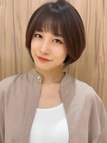 美容室 ビ フェスカ(B FESCA)&nbsp;シルエットが愛らしい、王道の丸みボブ#モーブショコラ#丸みボブ