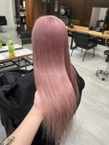 ネクスト 池袋(NEXT)&nbsp;ピンクベージュ_ダブルカラー×エクステ