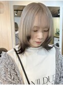 ◇ココアベージュ/オリーブグレー/小顔/黒髪/クラゲヘアー/原宿