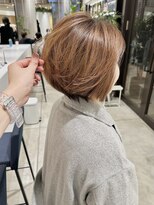 ステアケース ギンザセブン(stair:case ginza7)&nbsp;白髪ぼかしハイライトベージュショートボブ