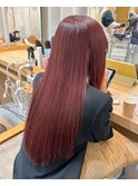 艶感たっぷりのチェリーレッドカラー♪