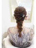 編みおろし　ヘアセット