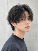心斎橋波巻きツイストスパイラルニュアンスフェザーマッシュ