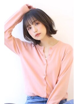 オーロ(ORO) 透明アッシュブラウンコンパクトボブ
