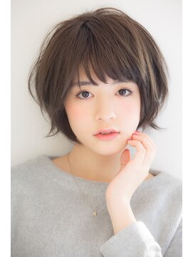 ガーデン ムサシコスギ(GARDEN MUSASHIKOSUGI) 大人かわいい ラフパーマスタイル/アッシュブラック/小顔カット