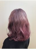 *pikAichi*パープルピンク×無造作カールボブディ