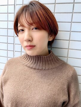 ファースト 仙台店(first) 【松根ショート】大人かわいいマニッシュショートベージュカラー