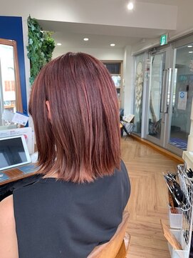 カナエ(CaNaE) ピンクカラーハイライトスタイル