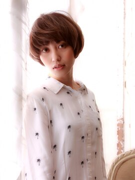 髪質改善と縮毛矯正の専門店 サンティエ(scintiller) ショートボブクラシカル×グレージュ