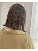 【YOKE】大人可愛い切りっぱなしボブ外ハネケアブリーチ