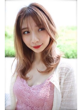 グランアージュ 錦糸町(grandage) ひし形くびれレイヤー前髪あり小顔ミディ20代30代40代/錦糸町a