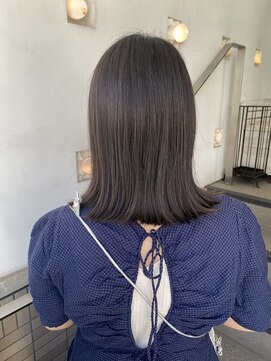 ヘアアンドメイク スタジオ ミムロ(HAIR&MAKE STUDIO MIMURO) 切りっぱなしロブスタイル