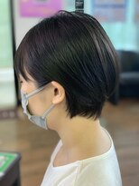 フレンズ 環状通東店(friend's)&nbsp;セシルカット　ブルーブラック　20代　マッシュショート　5