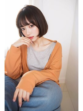 ネオリーブアイム 横浜西口店(Neolive aim) 小顔ショートボブ丸みまとまり【横浜】