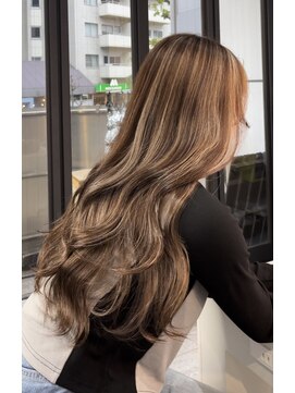 ブレンド 渋谷(BLend) ハイライトカラーマチルダボブインナーグレージュ前髪