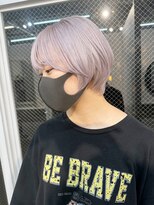 ラニヘアサロン(lani hair salon)&nbsp;ホワイト/ショート/ホワイトカラー/ハイトーン【大名/天神】