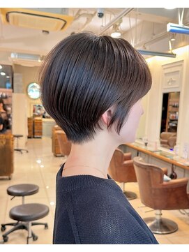 ネオリーブアイム 横浜西口店(Neolive aim) マッシュショートアッシュブラウン暗髪前髪イメチェン20代30代