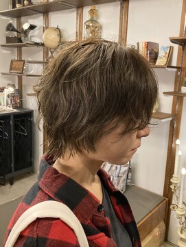 アミュレット バイ サファリ 西荻窪(AMULETTE BY SAFARI) 《お客様スタイル44》ボブ×ベージュヘア×マッシュショート