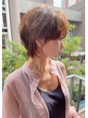 浦和ショートヘアショートカット白髪ぼかし白髪染めボブ40代50代