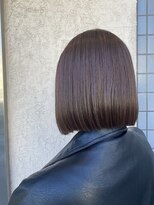 フロア(FLOOR) モードなボブ/つやパープルカラー/ヘッドスパ