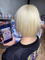 サロウィン 新潟万代店(SALOWIN)&nbsp;★美髪イメチェンモテ髪愛されショートボブホワイトブロンド
