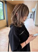 ミディアムレイヤー×1ブリーチハイライト