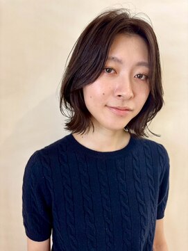 イーストハムネオ(EAST HAM NEO) ミディアムレイヤー/センターパート/ナチュラルブラウン