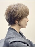 ショートカット/大人可愛い/似合わせ小顔/白髪ぼかし/脱白髪染め
