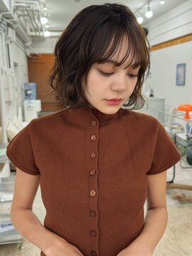 ハニーシブヤ(HONEY shibuya) 小顔カールボブ×ナチュラルブラウン