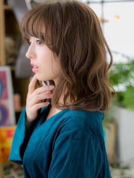 カバーヘア ブリス 大宮西口(COVER HAIR bliss) ココアブラウンひし形小顔ゆるふわミディアムh4大宮20代30代40代