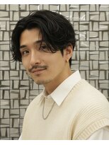 ウィーニード 名古屋(WENEED)&nbsp;【佐久間】メンズパーマ　センターパート