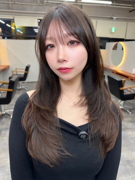 オズ 郡山駅前店(OZ) 顔まわりレイヤー大人可愛いブラウン透明感ラベンダーグレージュ