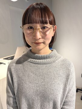 エト 梅田(eto) フルバングのボブヘア