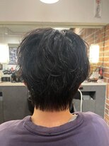 ムーン(moon)&nbsp;MEN’S/リバースセンターパート/ニュアンスパーマ/武蔵小杉