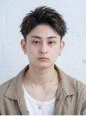 夏ツイスパ波巻き◎アップバング爽やかビジネスセンターパート