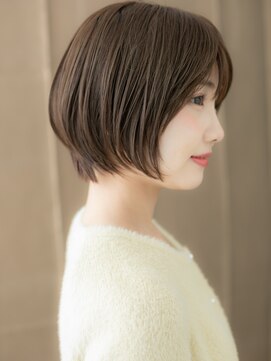 カバーヘア ブリス 戸田公園西口店(COVER HAIR bliss) ダークグレージュナチュラルショート丸みボブX戸田公園30代40代