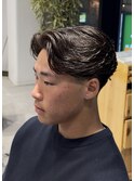 ラフカール 刈り上げセンターパート ニュアンスパーマ
