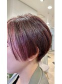インナーカラーのボブスタイル