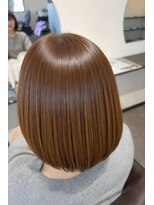 エント アフェット(en.to affetto)&nbsp;宮崎／40代50代髪質改善ボブ／白髪ぼかし上品ハイライト