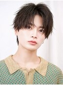 ラウンドマッシュ×無造作コンマバング