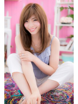 ミック 日暮里店(miq) 斜めバングで…好感♪お姉さんストレートb