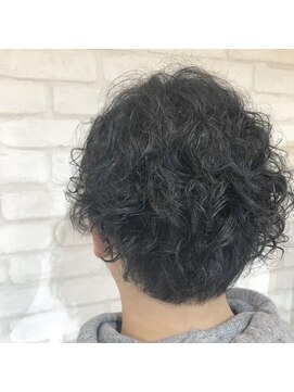 ブルー(BLUE) ショート×スパイラル
