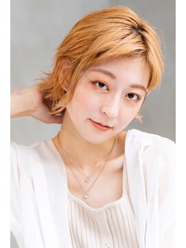 ロジッタ(ROJITHA) 【ROJITHA】キャロットオレンジ×センターパート