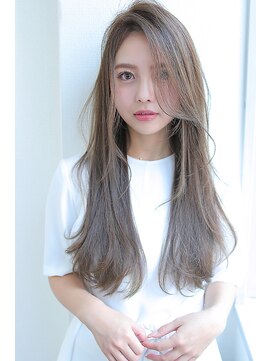 ザ キャンバス ミヤザキツネヒサ(THE CANVAS 宮崎恒久) グレージュストレート＿透明感ロング★