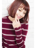 アジールヘア 東上野店(agir hair)&nbsp;前下がりボブ/クラシックピンクボブ