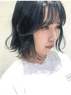 ハイプ(HYPE) 【藤沢/辻堂】ブルーシルバーボブ/ネイビー/ブルーブラック