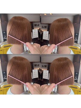 リン(Lin.) 切りっぱBOB×馴染むベージュ