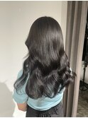 ブルーブラック/アッシュカラー/ウェーブヘア/アッシュカラー