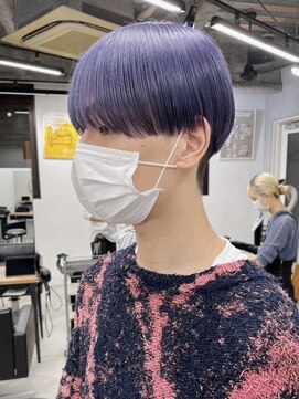 キラ 原宿(KILLA) ダブルカラーネイビーブルーブラック韓国ブルーメンズ原宿小出